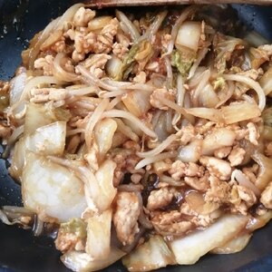 白菜と鶏ミンチの韓国風マーボ